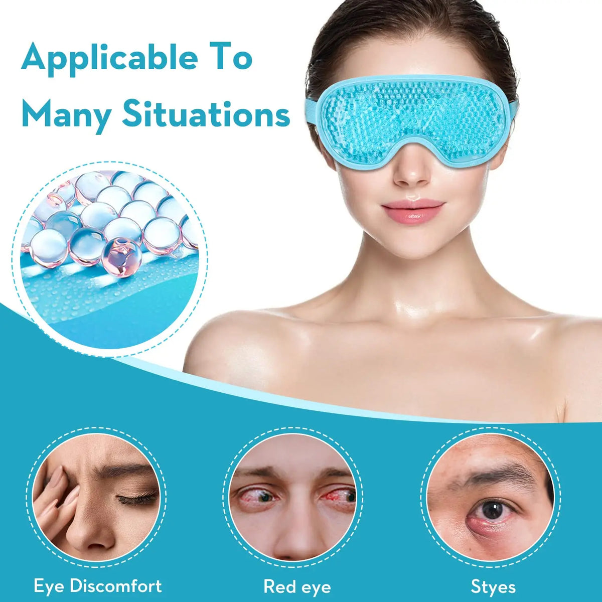 Sitqora Cooling Gel Eye Mask